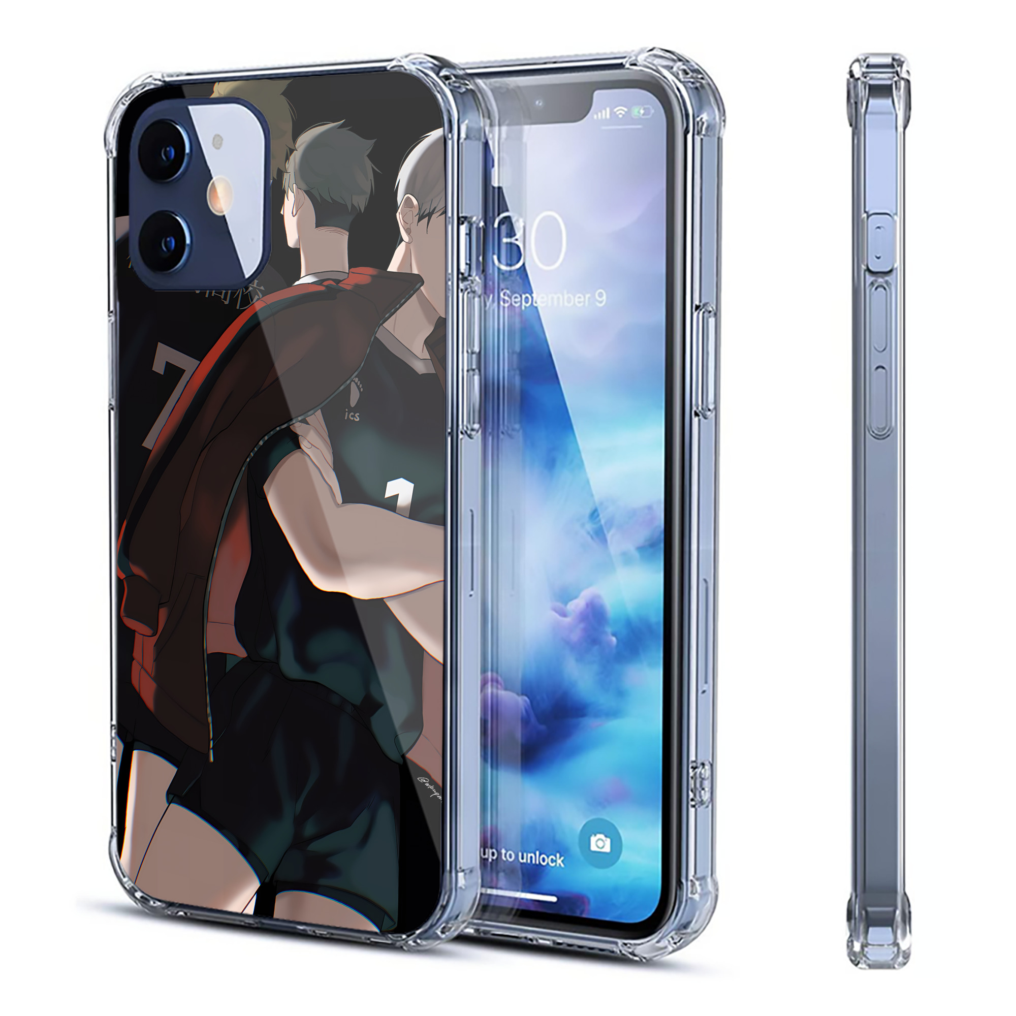 （画像用） ハイキュー!! Haikyu!! 【iPhone 12シリーズ対応】透明スマホケース（クリアソフトケース）